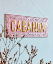 Metallskylt Cabanon