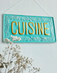 Metallskylt Cuisine
