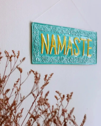 Metallskylt Namaste