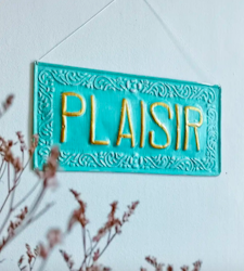 Metallskylt Plaisir