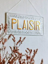 Metallskylt Plaisir