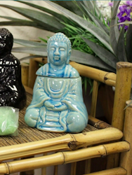 Aromalampa Sittande Buddha