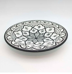 Fat 35 cm Svartvit