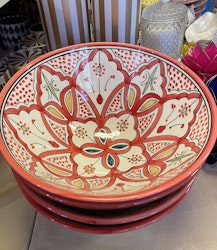 Skål 27 cm Röd
