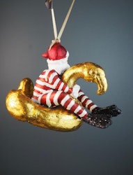 Santa on flamingofloatee
