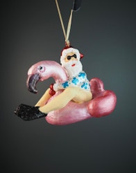 Santa on flamingofloatee