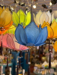Lotuslampa Blå