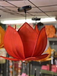 Lotuslampa Röd