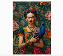 Kort Frida Kahlo - Peacock