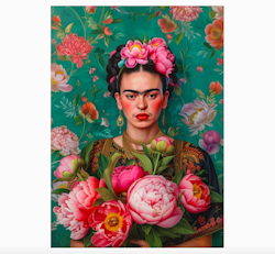 Kort Frida Kahlo - Flowers