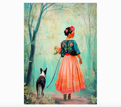 Kort Frida Kahlo - Spring Walk