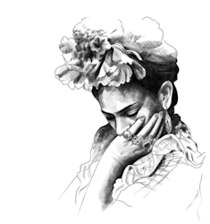 Kakeldekor Frida Svartvit