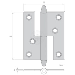 Gångjärn 5122 Z