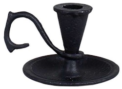 Svart ljusstake i gjutjärn