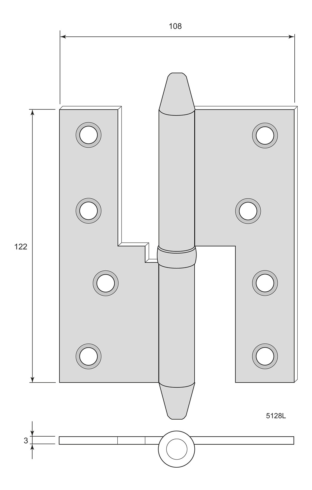 Gångjärn 5128L