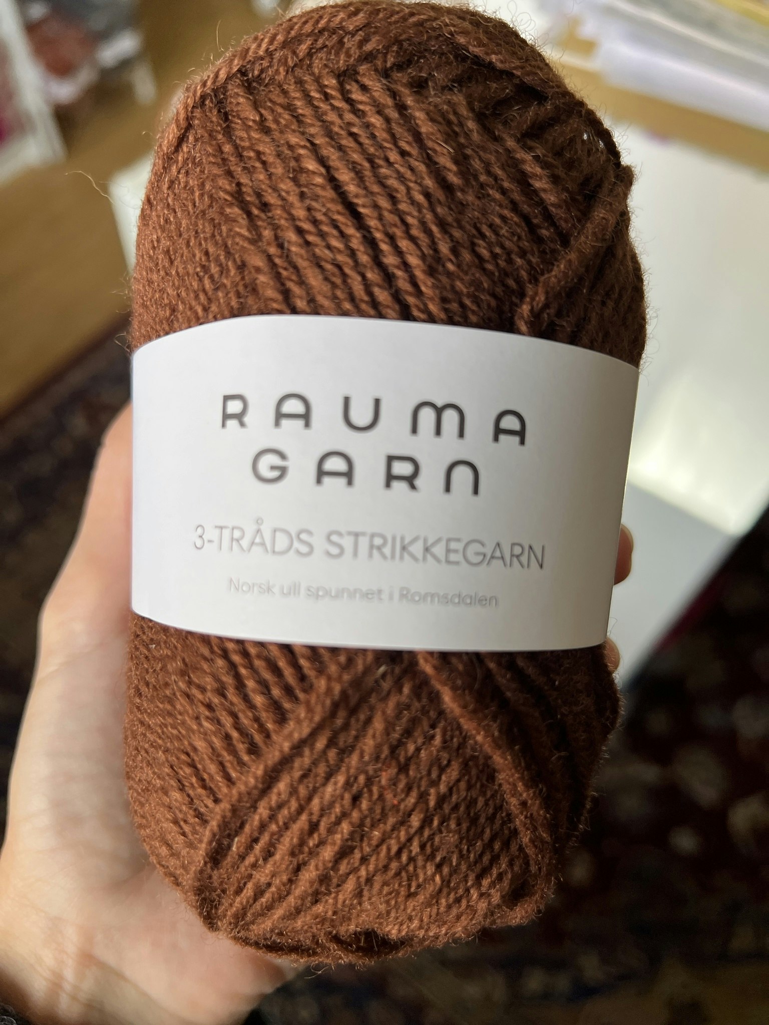 Rauma tretråds strikkegarn