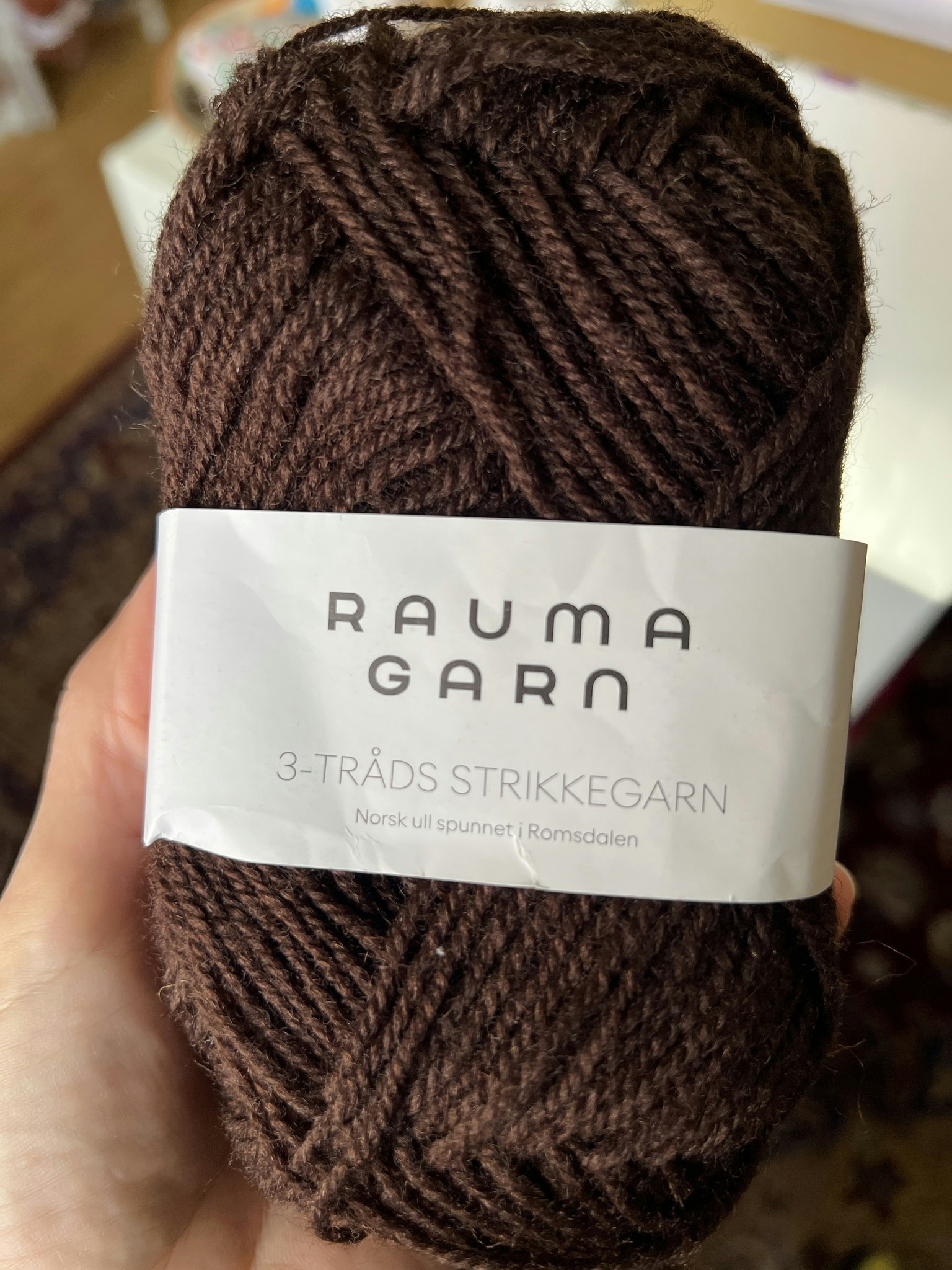 Rauma tretråds strikkegarn