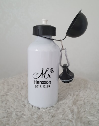 Mr & Mrs vattenflaskor