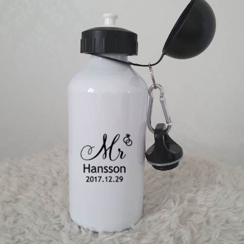 Mr & Mrs vattenflaskor