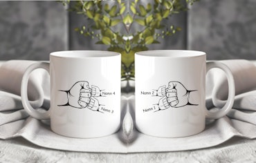 Mugg Fist Bump 4-6 namn