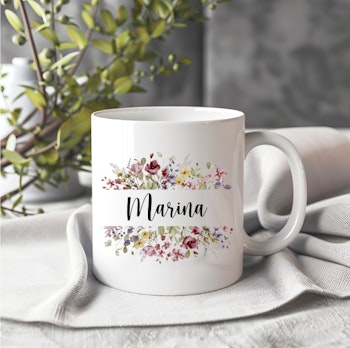 Världens bästa vän med blommor