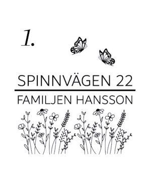 Dekaler till brevlådor med gata och efternamn
