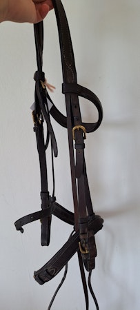 Träns, full, mörkbrunt