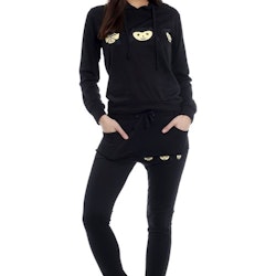 Stella Tracksuit Black With Zippers