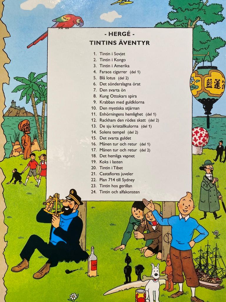 Tintins äventyr - De sju kristallkulorna - Herge - Tintin
