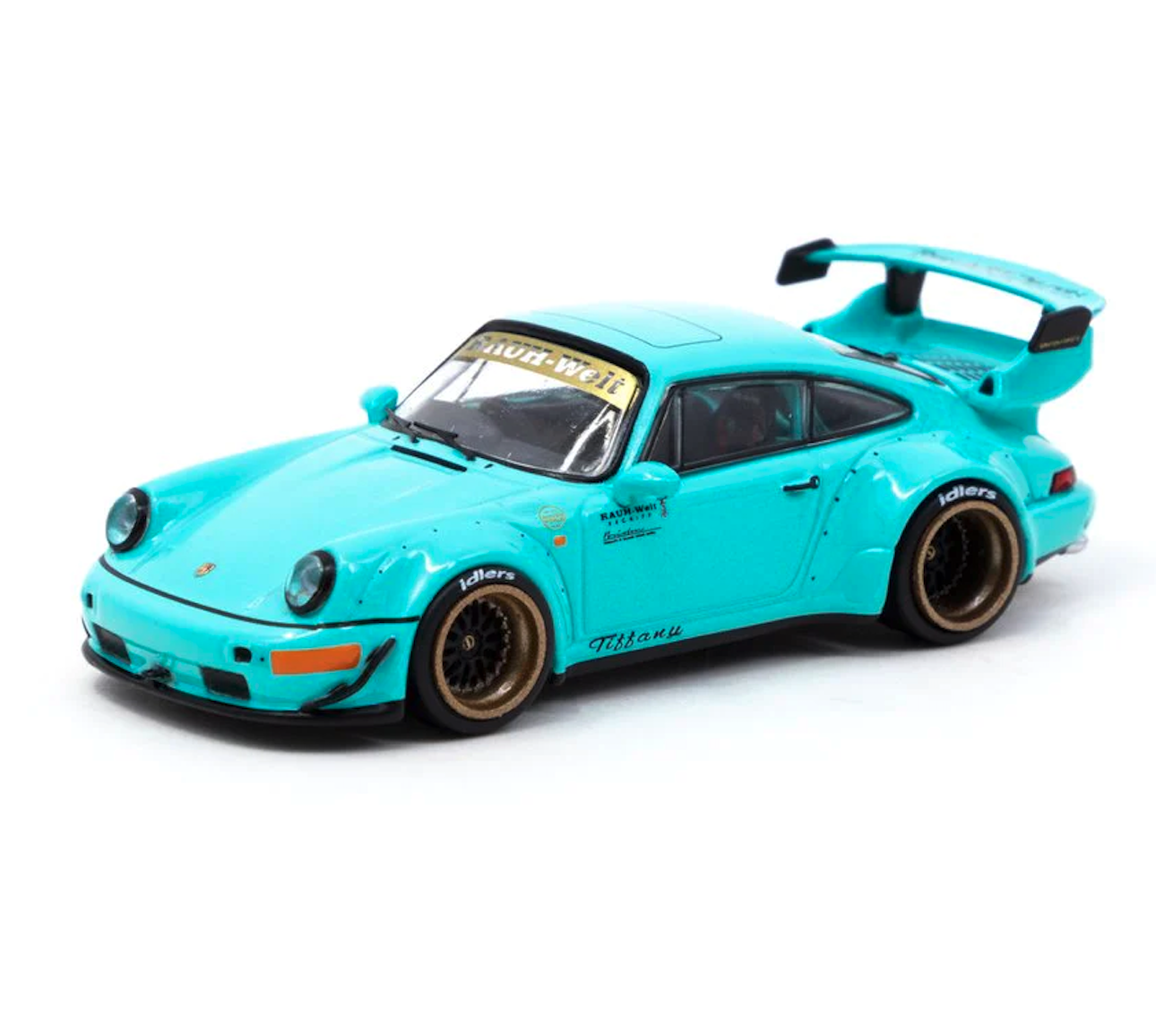 Skala 1/64 Porsche - RWB 964 Tiffany Blue - HOBBY64  fr TARMAC Works