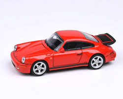 Skala 1/64 Porsche 911, 1987 RUF CTR "Yellowbird" LHD, Guards Red fr Para64