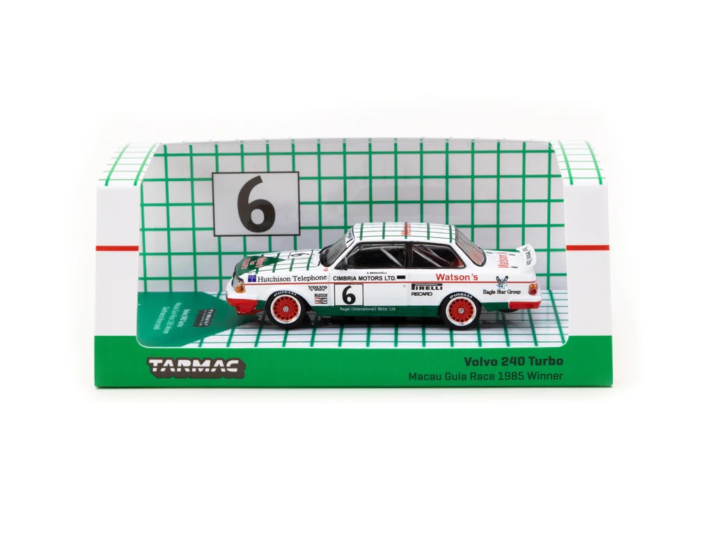 Skala 1/64 Volvo 240 Turbo (242), Macau Guia Race 1985 Winner fr TARMAC