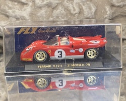 Kopia Scale 1/32 Analogue FLY slotcar: Ferrari 512 #3 Monza 70'