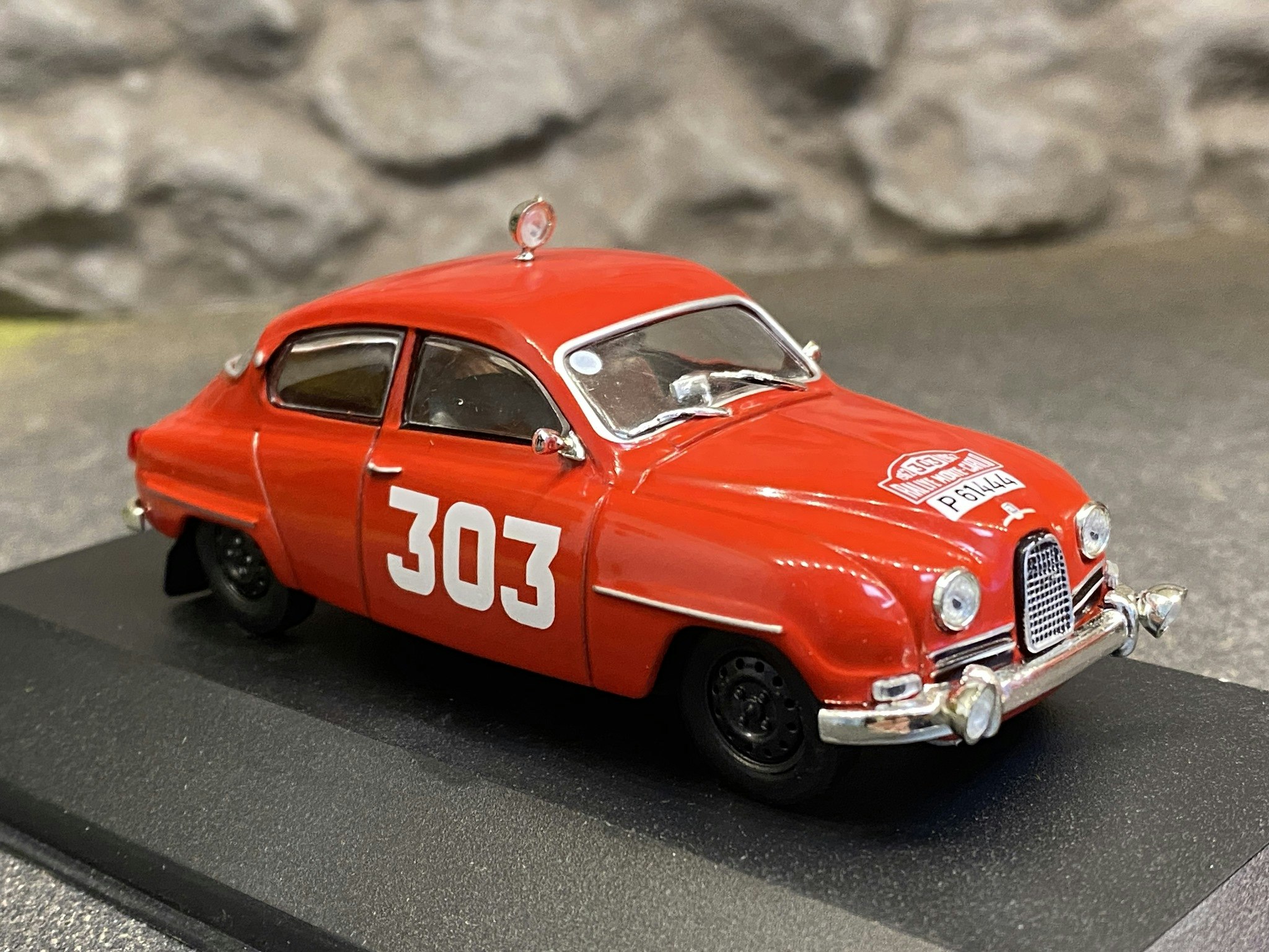 Skala 1/43 SAAB 96 1962, E.Carlsson/G.Haggom fr Atlas Editions/IXO Fotoexemplar