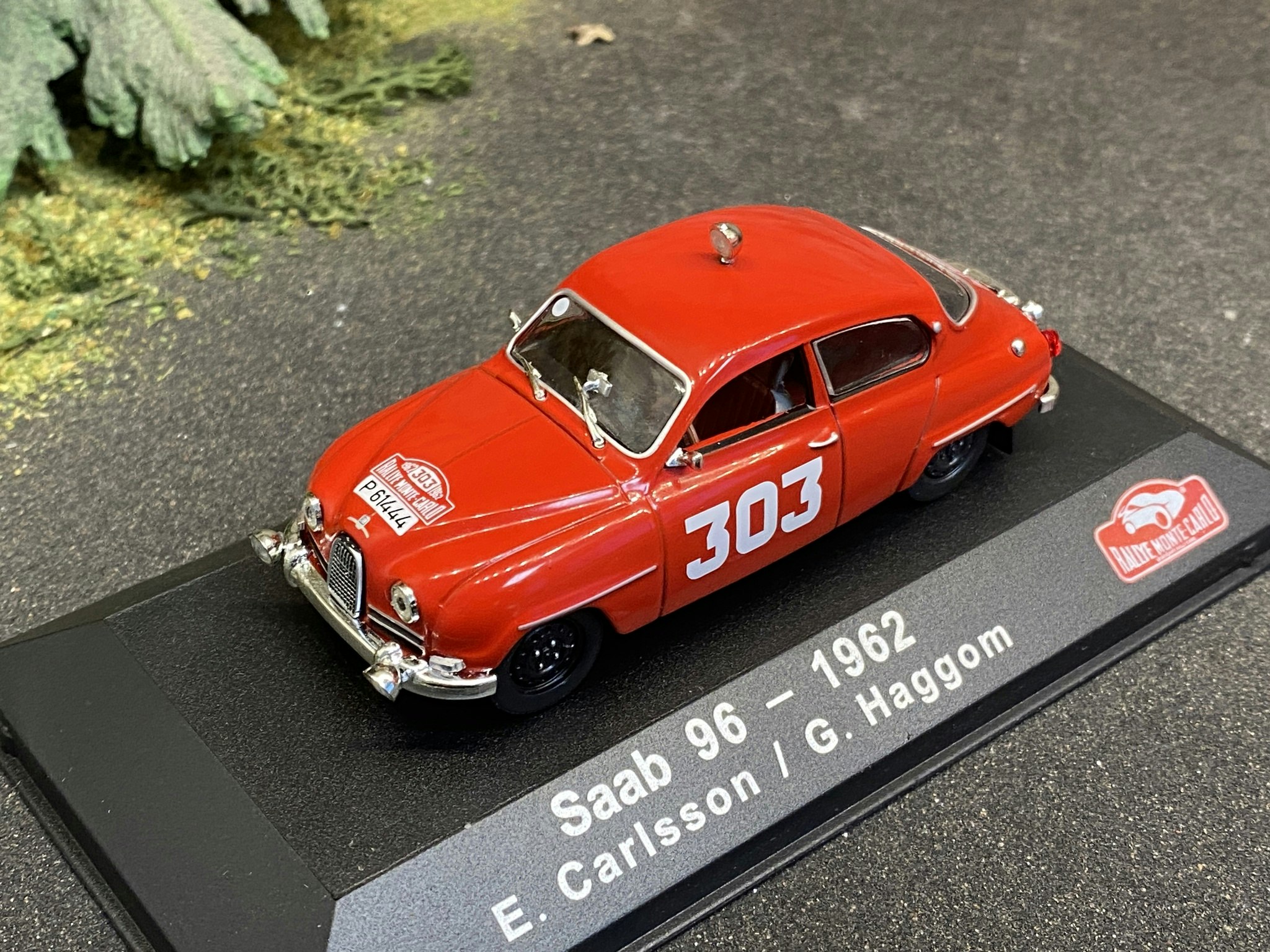 Skala 1/43 SAAB 96 1962, E.Carlsson/G.Haggom fr Atlas Editions/IXO Fotoexemplar