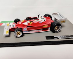 Skala 1/43 Formula 1, Ferrari 312 T2 (Öppnad fotoEx) - 1977, Niki Lauda, Brazilian GP 1977