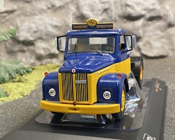 Skala 1/43 Scania 110 Super ASG, Blue/yellow fr IXO Models