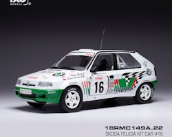 Skala 1/18 ŠKODA FELICIA Kit Car #16 Tour de Corse 1995 fr IXO Models