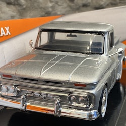 Skala 1/24: 1966 GMC C1000 Fenderside Pickup, Silver fr Motormax - Timeless Legends