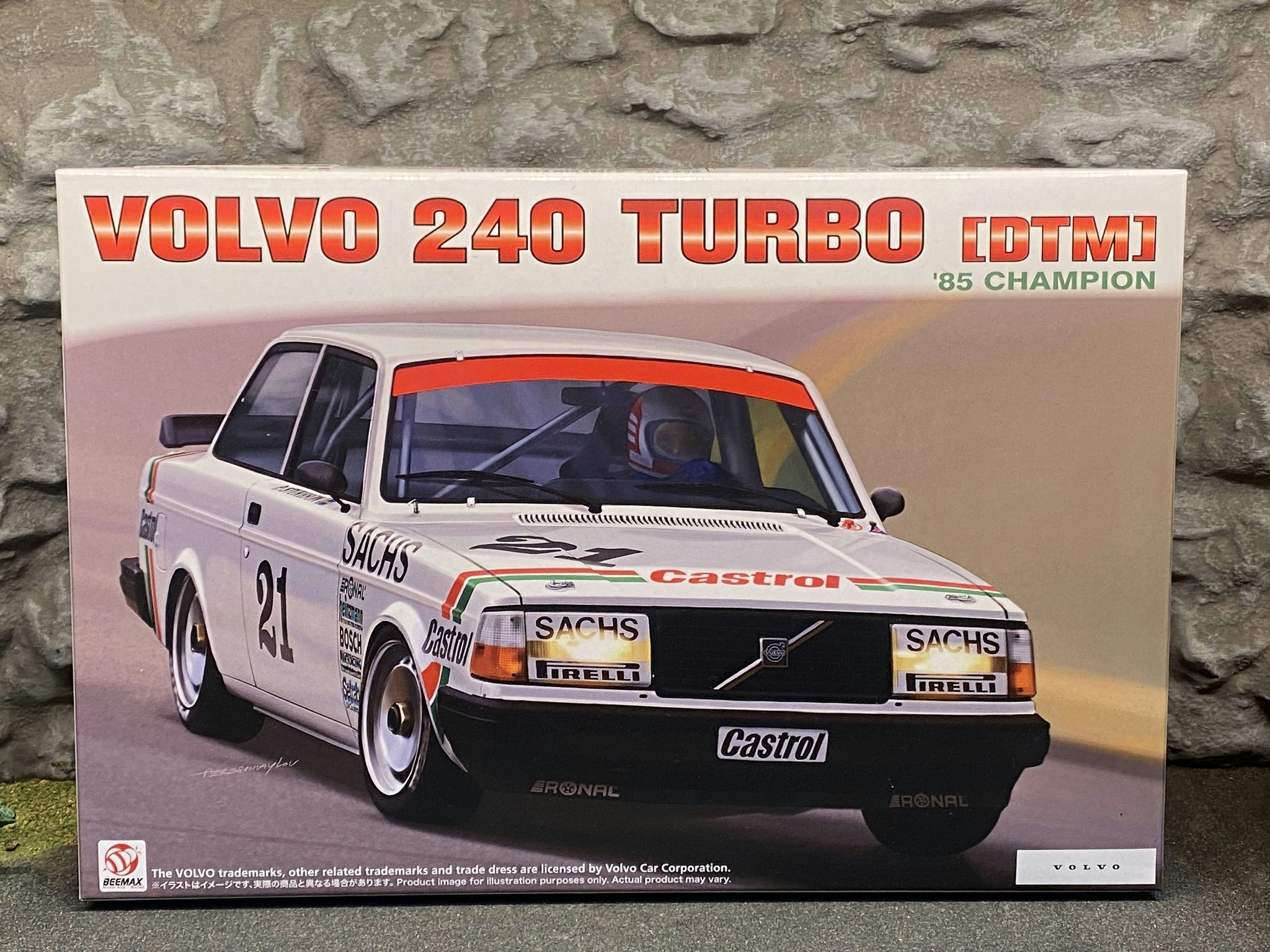 Skala 1/24 Byggmodell VOLVO 240 TURBO DTM '85 Champion fr BEEMAX
