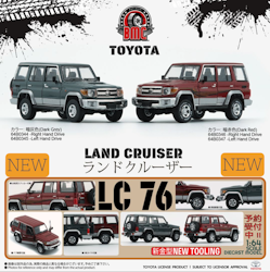 Skala 1/64 Toyota Land Cruiser, blue LHD 64B0345 fr BM Creations