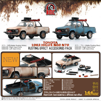 Skala 1/64 Toyota Hilux, White LHD 64B0359 Rusty fr BM Creations