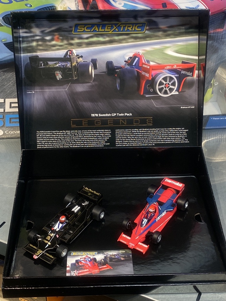 Skala 1/32 Scalextric Slot Cars - Legends - Swedish GP 78' Twin Pack
