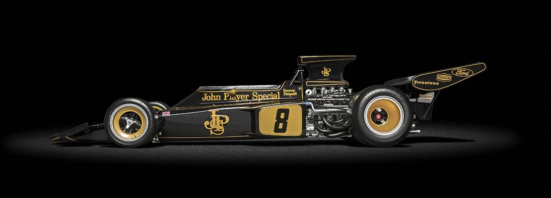 Skala 1/8 Buildingset Lotus 72D 72' British GP, Emerson Fittipaldi fr Pocher