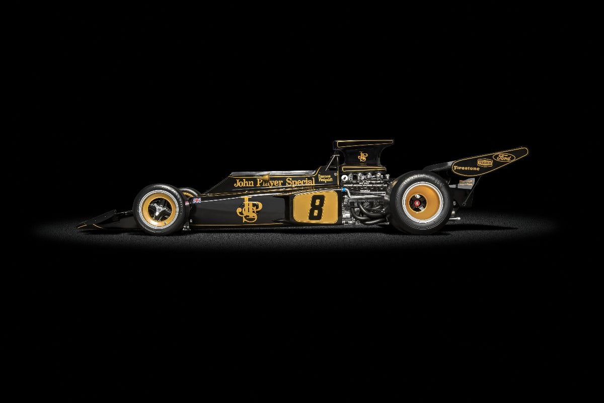 Skala 1/8 Buildingset Lotus 72D 72' British GP, Emerson Fittipaldi fr Pocher