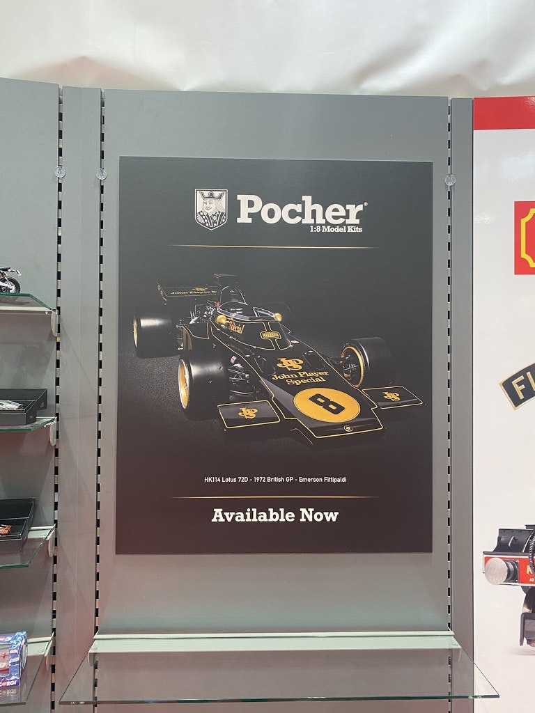 Skala 1/8 Buildingset Lotus 72D 72' British GP, Emerson Fittipaldi fr Pocher