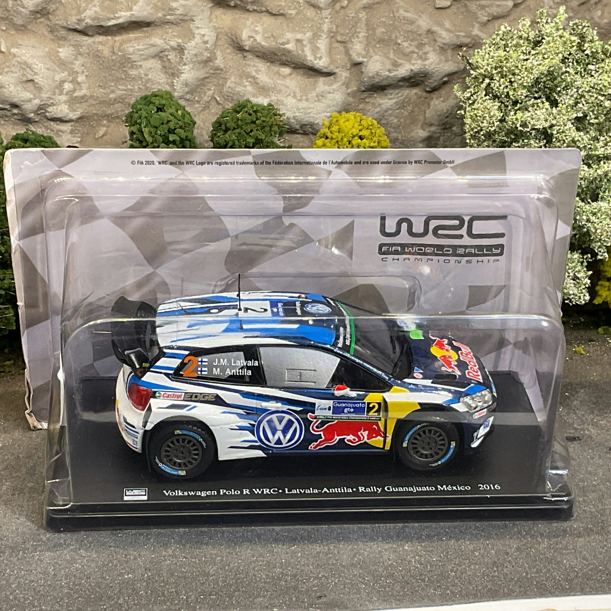 Skala 1/24 2016 Volkswagen Polo R WRC #2 Latvala/Anttila Rally Guanajuato Mexico