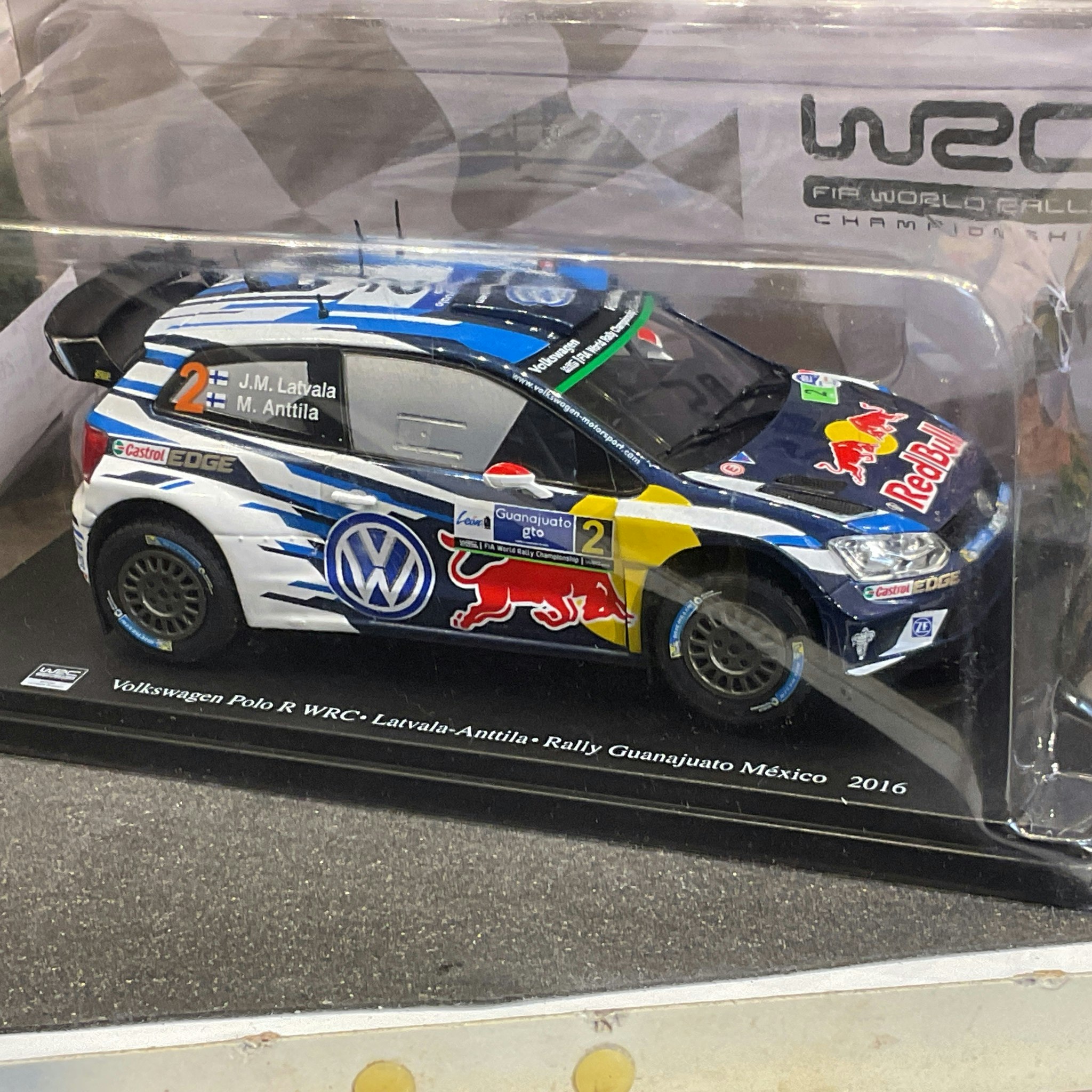 Skala 1/24 2016 Volkswagen Polo R WRC #2 Latvala/Anttila Rally Guanajuato Mexico