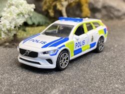 Skala 1/64 Volvo V90 Polis (Swedish police car) fr Majorette