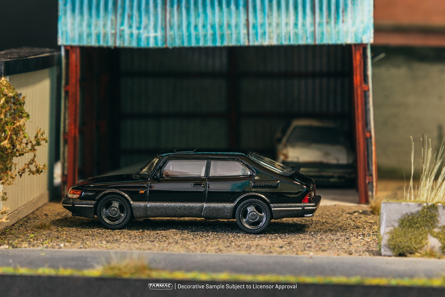 Scale 1/64 Saab 900 Turbo, Black fr Tramac Works - GLOBAL64